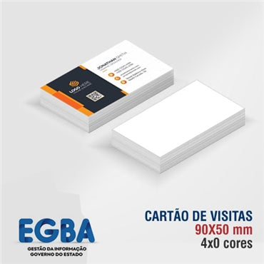 Cartão de Visitas 90x50 mm 4x0 cores